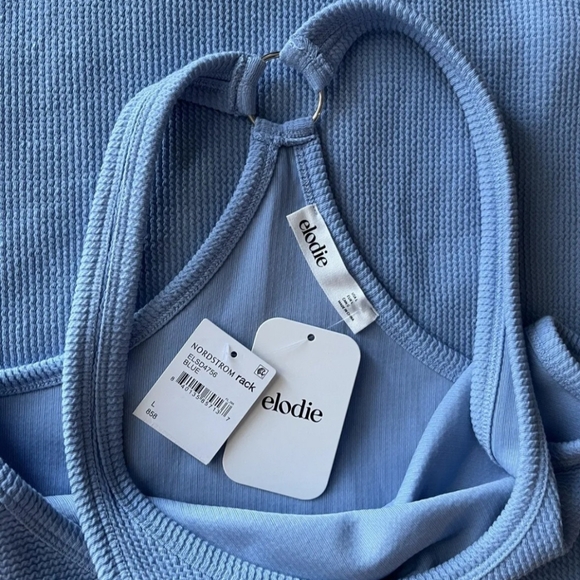 NWT- ELODIE Nordstrom Ribbed Knit Mini Dress with O-Ring on back. Size Large $15 - Picture 16 of 16